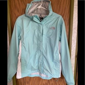 North Face HyVent Light Blue/White Jacket M